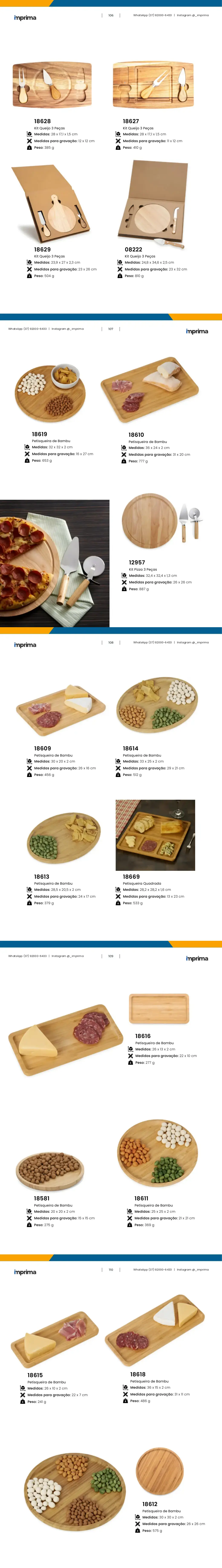 Página 106 do catálogo Imprima: Kit Queijo 3 Peças, Kit Queijo 3 Peças, Kit Queijo 3 Peças, Kit Queijo 3 Peças