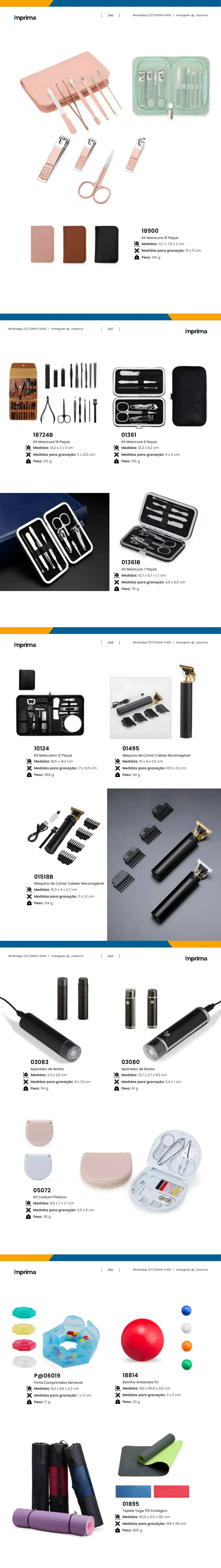 Página 246 do catálogo Imprima: Kit Manicure 10 Peças