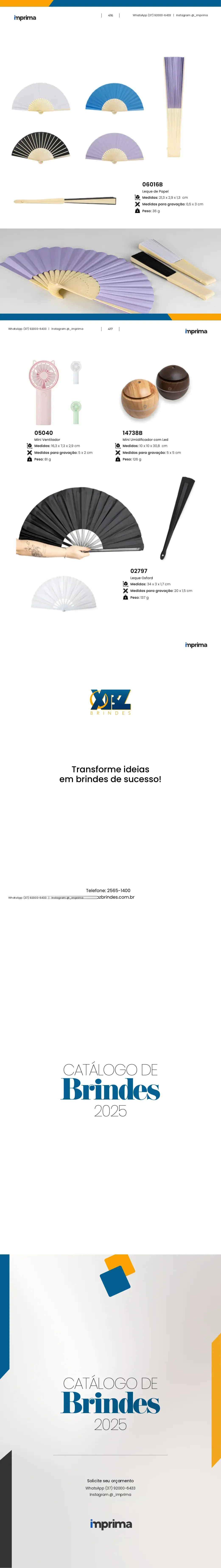 Página 416 do catálogo Imprima: Leque de Papel